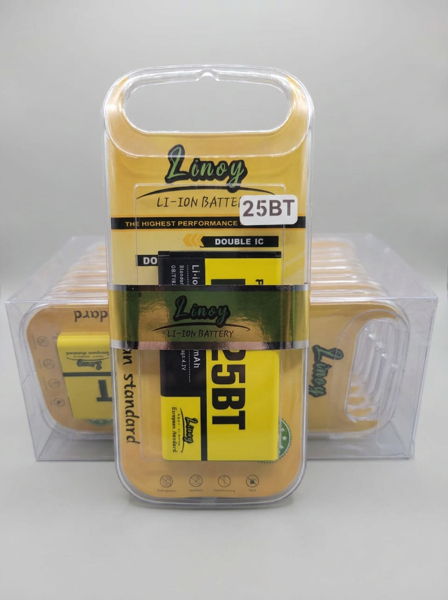LINOY 25BT clamshell packs stacked for bulk distribution