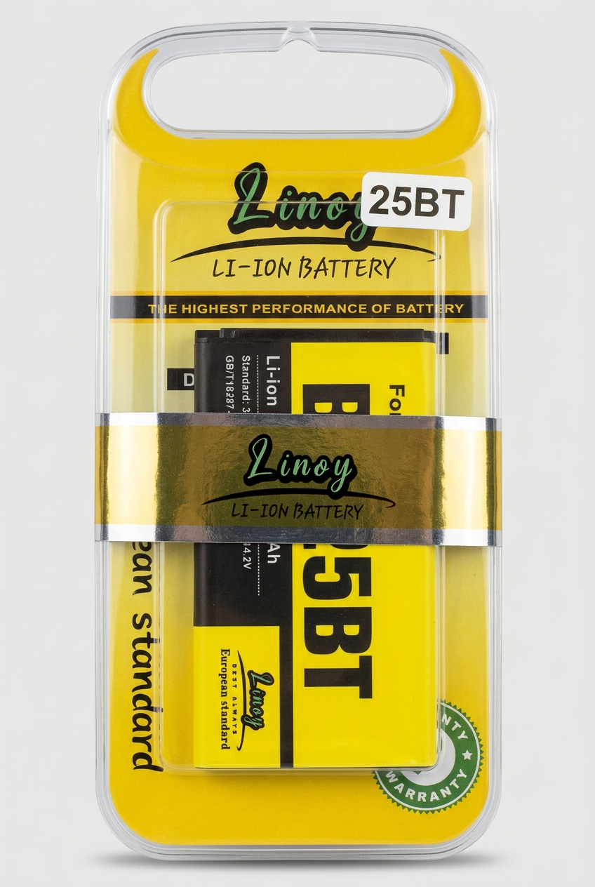 LINOY 25BT clamshell pack with the foil LINOY brand band