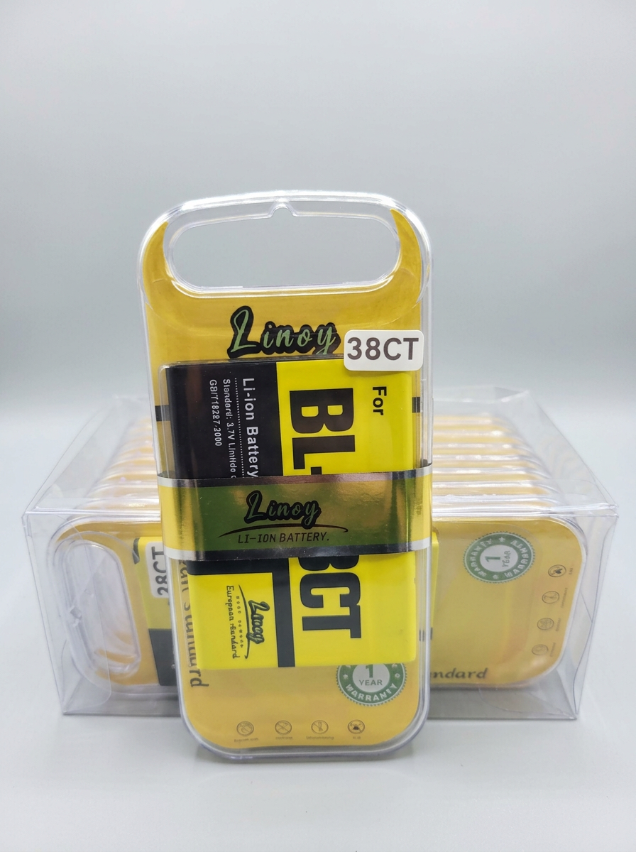 LINOY BL-38CT clamshell pack resting on a tray of the same packs